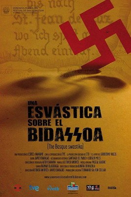 Una esvástica sobre el Bidasoa